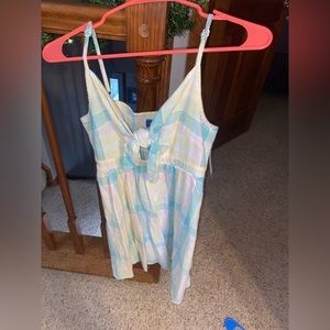 multicolored, midi flowy Old Navy dress, size small